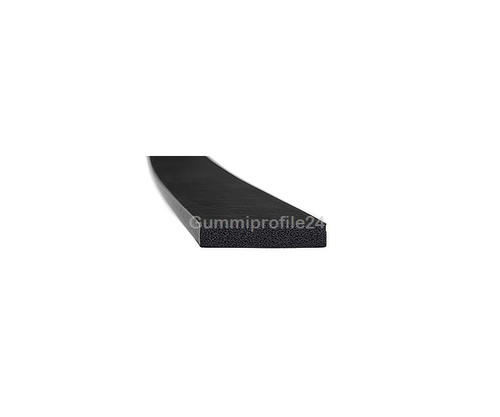 2x10 mm EPDM Moosgummi-Vierkantprofil schwarz
