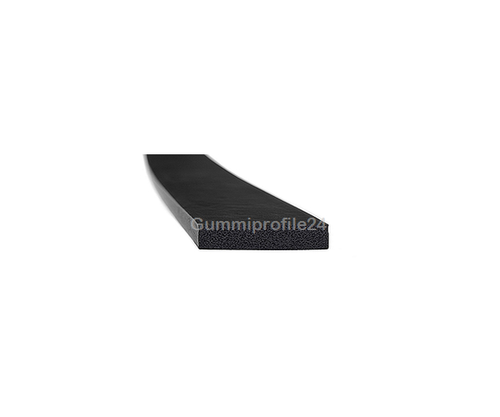 3x15 mm EPDM Moosgummi-Vierkantprofil schwarz
