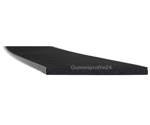 3x50 mm EPDM Moosgummi-Vierkantprofil schwarz