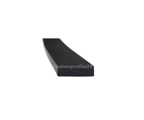 4x15 mm EPDM Moosgummi-Vierkantprofil schwarz