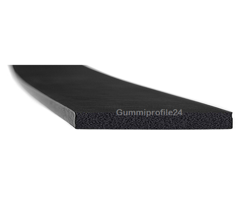4x50 mm EPDM Moosgummi-Vierkantprofil schwarz