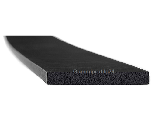 5x60 mm EPDM Moosgummi-Vierkantprofil schwarz