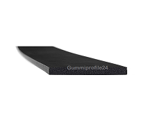 2x25 mm EPDM Moosgummi-Vierkantprofil schwarz