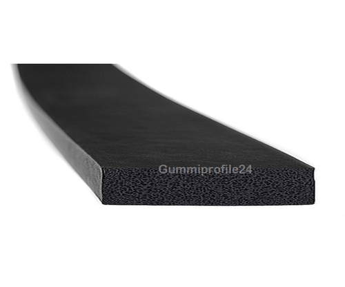 8x50 mm EPDM Moosgummi-Vierkantprofil schwarz