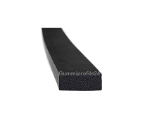 8x18 mm EPDM Moosgummi-Vierkantprofil schwarz